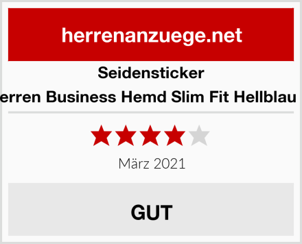 Seidensticker Herren Business Hemd Slim Fit Hellblau 11 Test