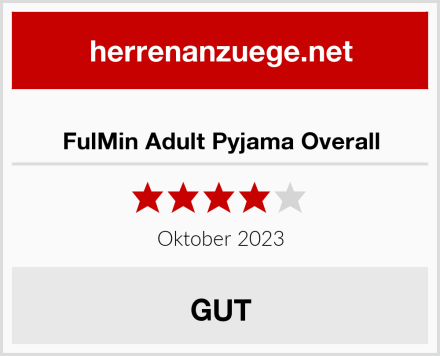  FulMin Adult Pyjama Overall Test
