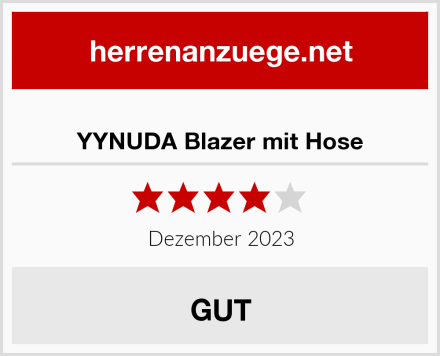  YYNUDA Blazer mit Hose Test