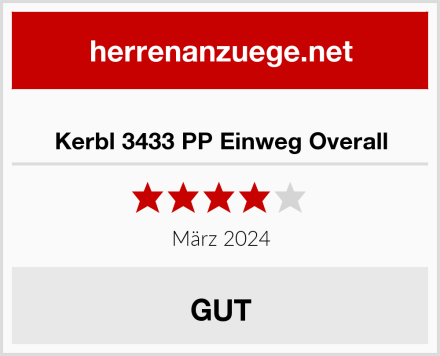  Kerbl 3433 PP Einweg Overall Test