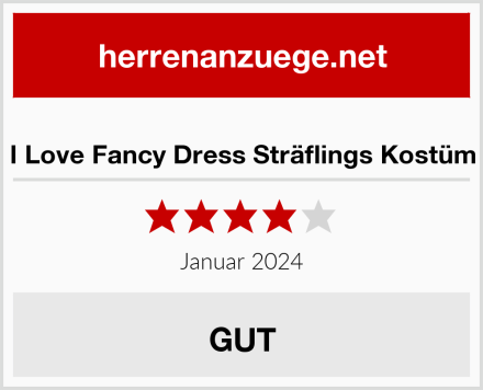  I Love Fancy Dress Sträflings Kostüm Test