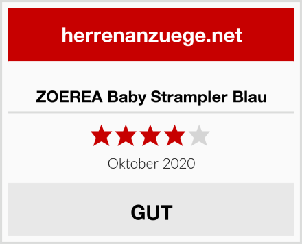  ZOEREA Baby Strampler Blau Test