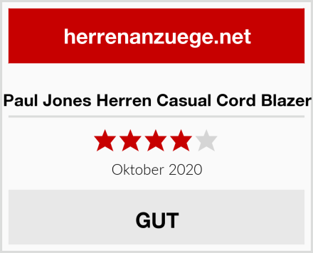  Paul Jones Herren Casual Cord Blazer Test