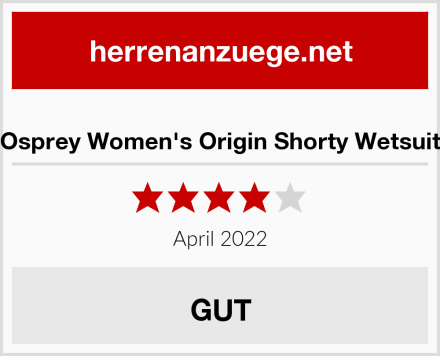  Osprey Women's Origin Shorty Wetsuit Test