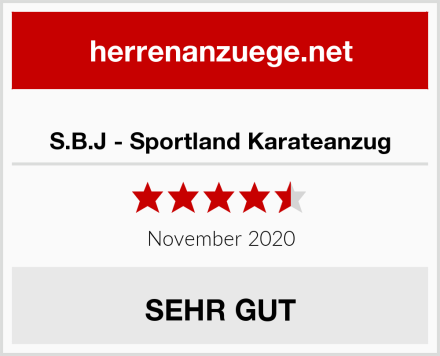  S.B.J - Sportland Karateanzug Test