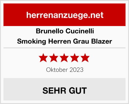 Brunello Cucinelli Smoking Herren Grau Blazer Test